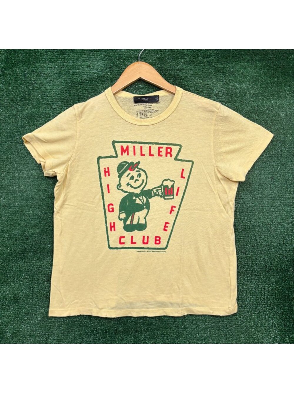 Miller High Life Club Miller High Life Beer Crop Top Size Large